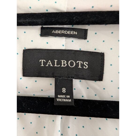 Talbots Aberdeen Knit Blazer Size 8 Gray Stretch Career Preppy Classic Corpcore - Picture 4 of 9